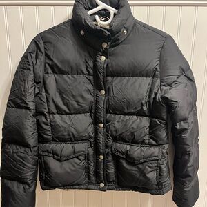 J. Crew Women's Classic Black Puffer Jacket
